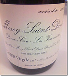 There is nothing faulty about this Morey Premier Cru, but I find it ultimately lacking