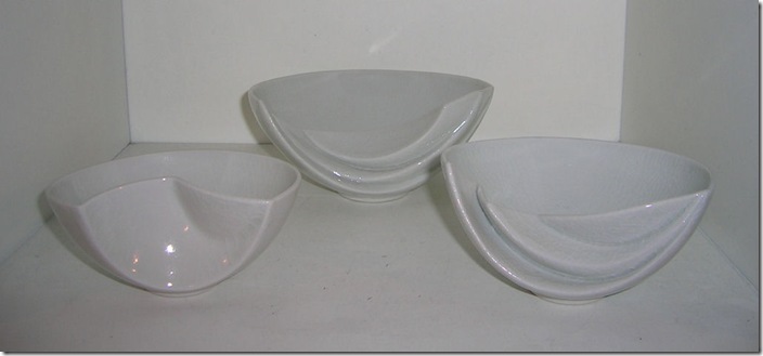 Three little Sarah-Jane Selwood bowls